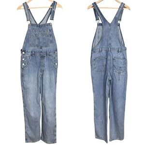 GAP Bib Overalls NWOT Women Blue Size Small Classic Light Distressing Cotton